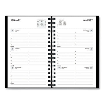 Blue Sky® Aligned Weekly Contacts Planner, 6 X 3.5, Black Cover, 12-month (jan To Dec): 2022 freeshipping - TVN Wholesale